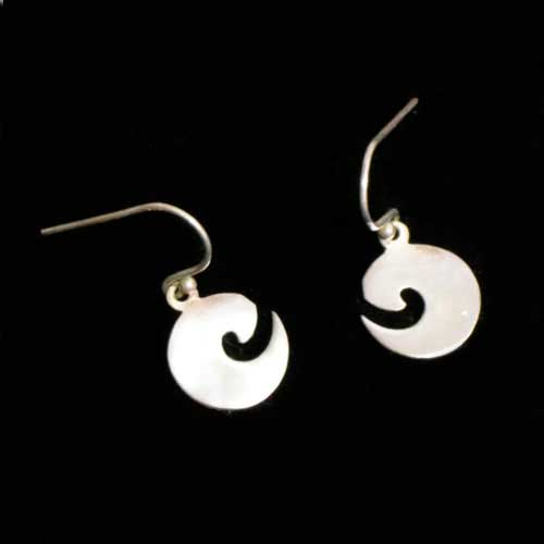 Pendientes plata figura colgar